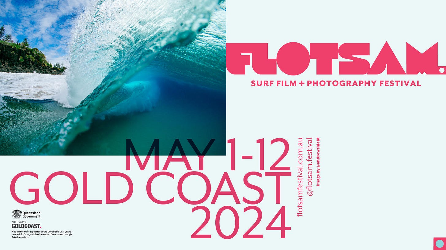 May be an image of surfboard, water and text