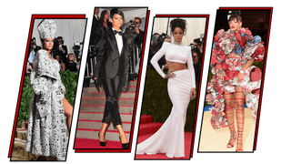 Image may contain Fashion Adult Person Clothing Dress Formal Wear Gown Wedding Art Collage and Premiere
