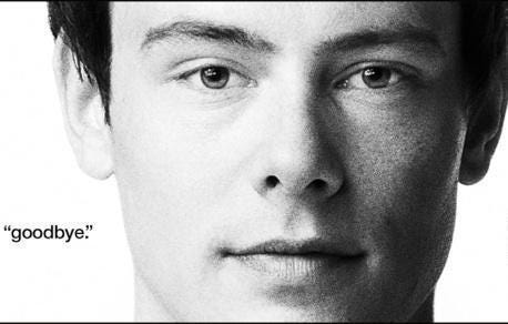 corey montheith glee goodbye 2015 corey montheith glee goodbye 2015