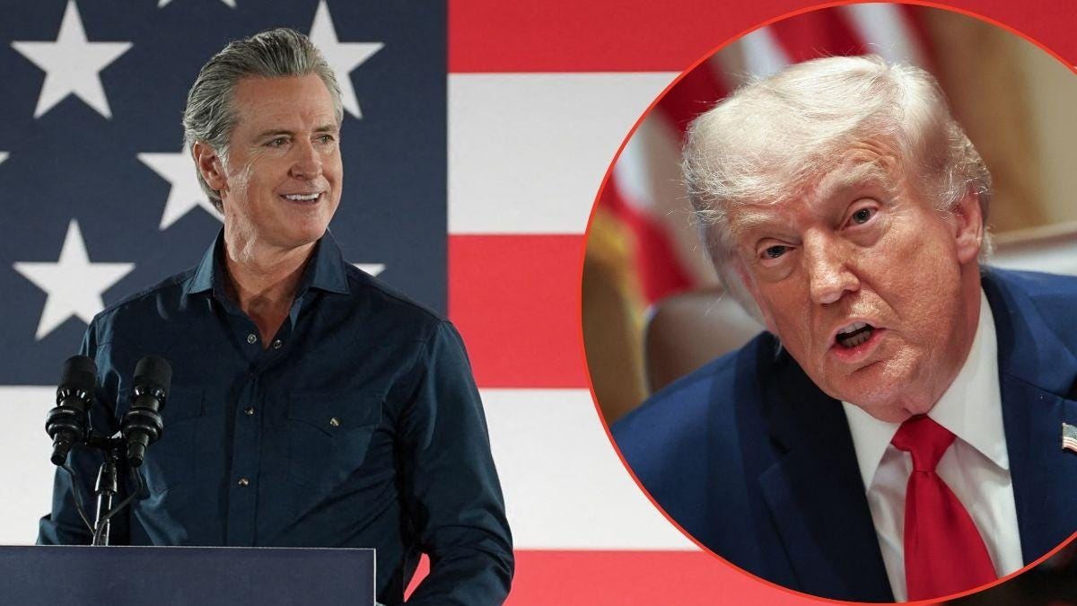 Gavin Newsom said he is under investigation by the Trump DOJ. Gavin Newsom said he is under investigation by the Trump DOJ.