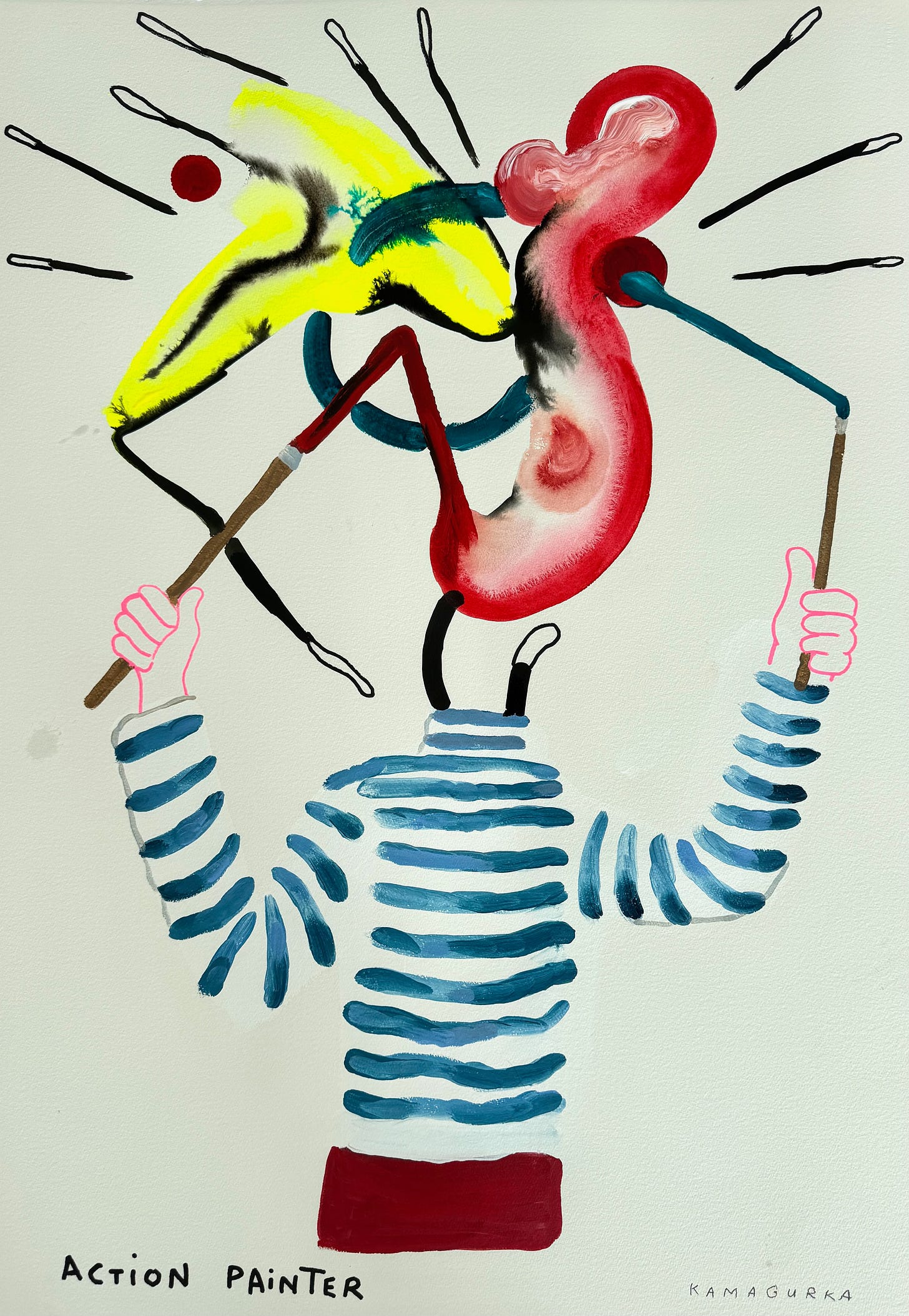 schilderij op papier