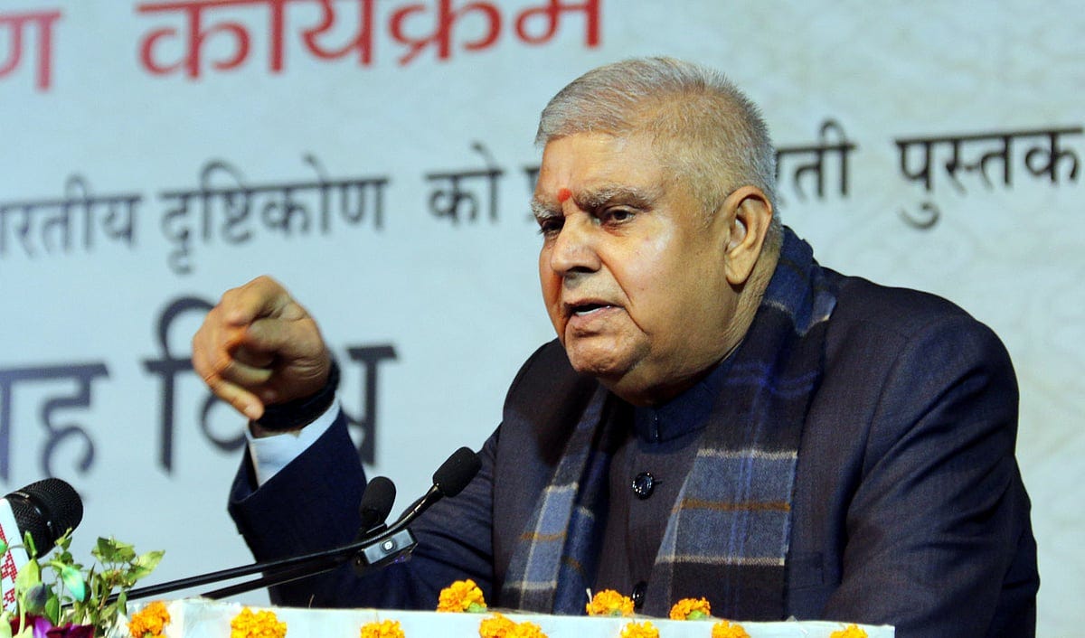 MP News: Former Vice President Jagdeep Dhankhar Warns Against Getting  Caught In Narrative Swirl