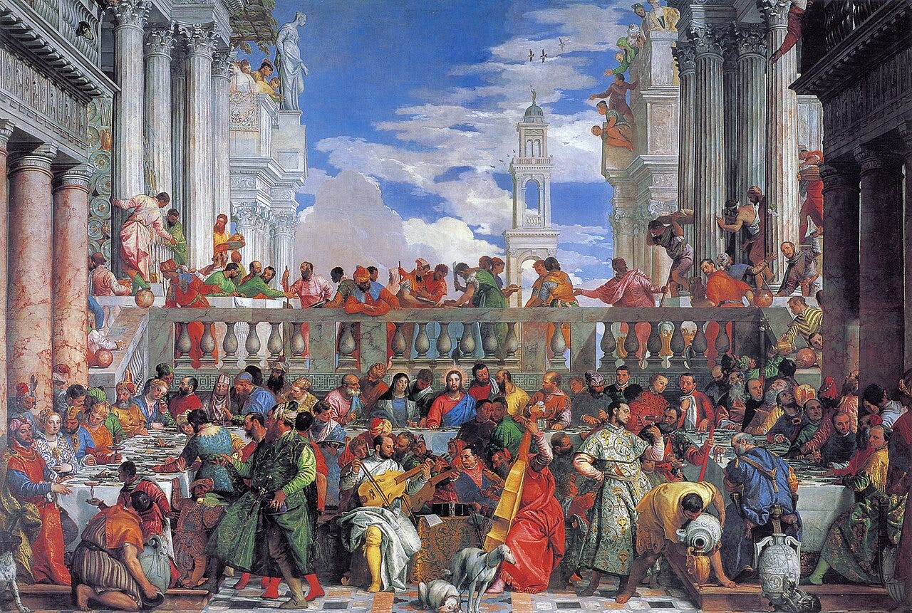 The Wedding at Cana, Paolo Veronese, 1563 The Wedding at Cana, Paolo Veronese, 1563