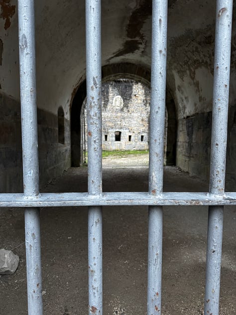 Fort San Cristóbal served as prison during the Spanish Civil War - the unforgiving concrete structure, often windowless, could not have been very hospitable. 