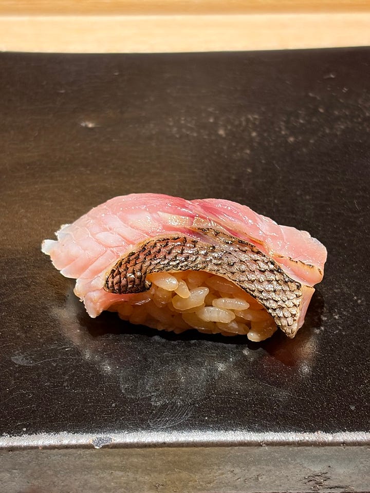 fresh sushi in Japan