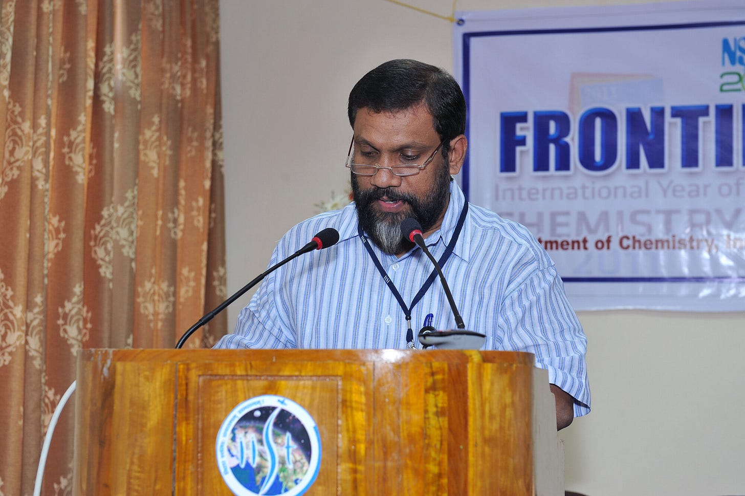 Kuruvilla Joseph, Pro-Vice Chancellor and Professor of Chemistry at IIST. He arrived in the institute's first year and built its chemistry foundations from scratch. Kuruvilla Joseph, Pro-Vice Chancellor and Professor of Chemistry at IIST. He arrived in the institute's first year and built its chemistry foundations from scratch.