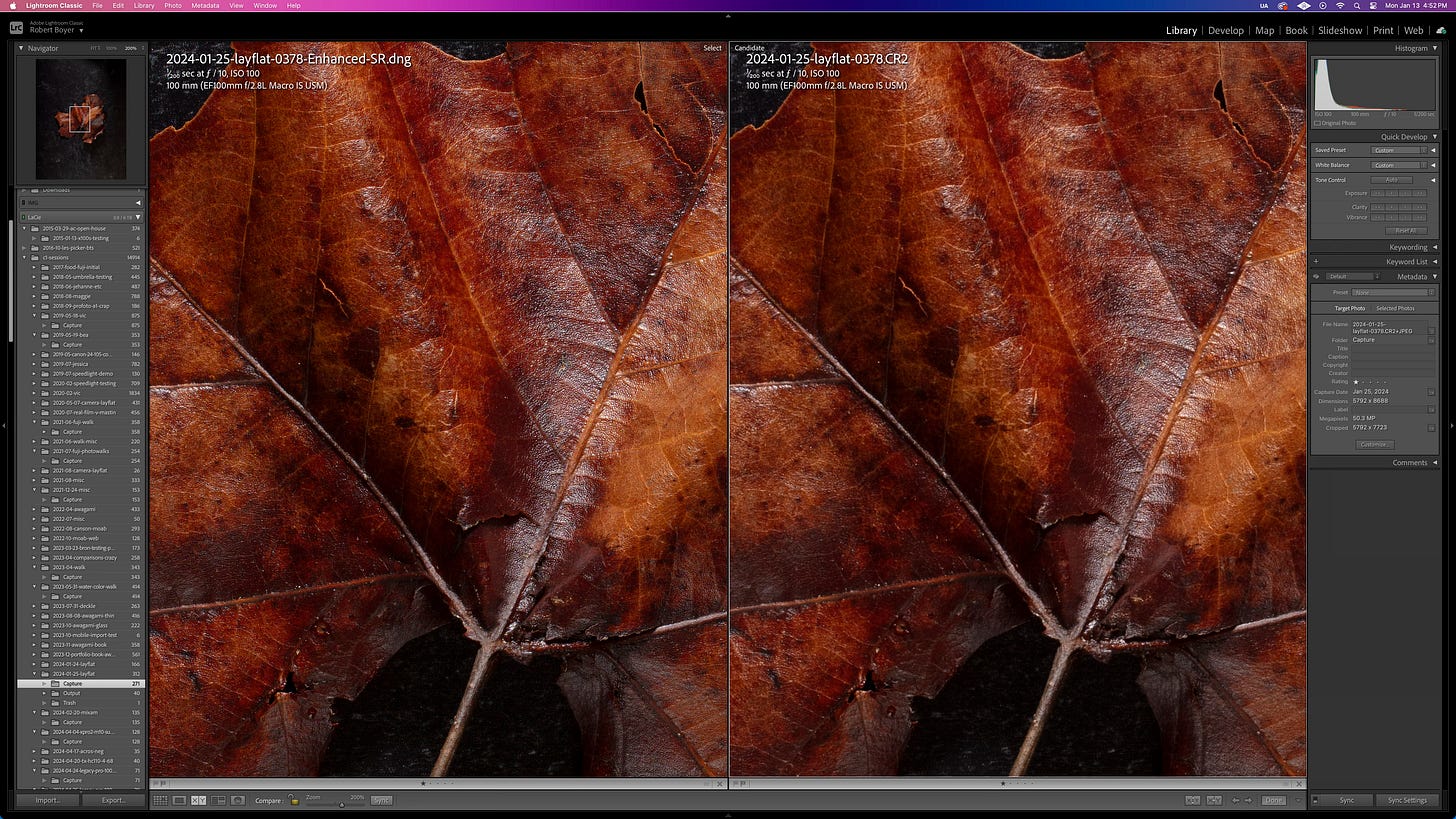 Lightroom Super Resolution Lightroom Super Resolution