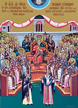 Icon of an Ecumenical Council – CF984 – Saint Paul's Icons Icon of an Ecumenical Council – CF984 – Saint Paul's Icons