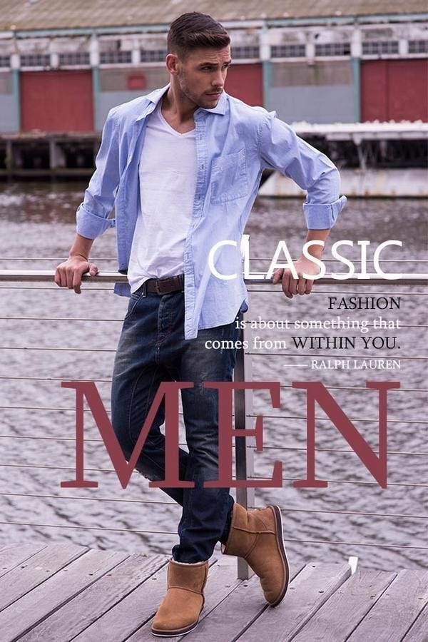 ugg men style - Recherche Google Mens Fashion, Fashion Clothes, Bailey Bow Uggs, Favorite Outfit