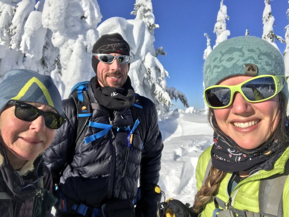 Smiling faces on the summit.  