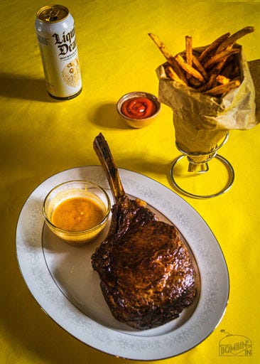 Johnny Bomb | Miso-marinated Steak and Fries