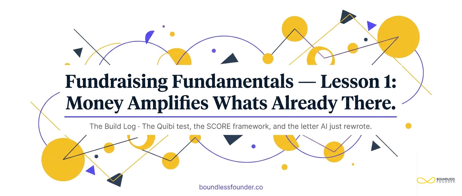 Fundraising Fundamentals — Lesson 1: Money Amplifies What’s Already There