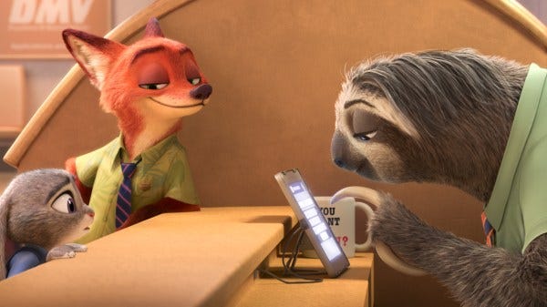 Watch: The Hilarious, Slo-Mo Sloths of Disney's 'Zootopia' (TRAILER) Watch: The Hilarious, Slo-Mo Sloths of Disney's 'Zootopia' (TRAILER)