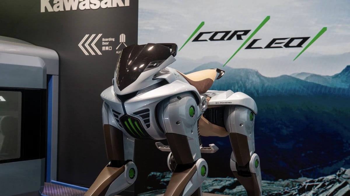 Kawasaki's four-legged robot-horse vehicle is going into production
