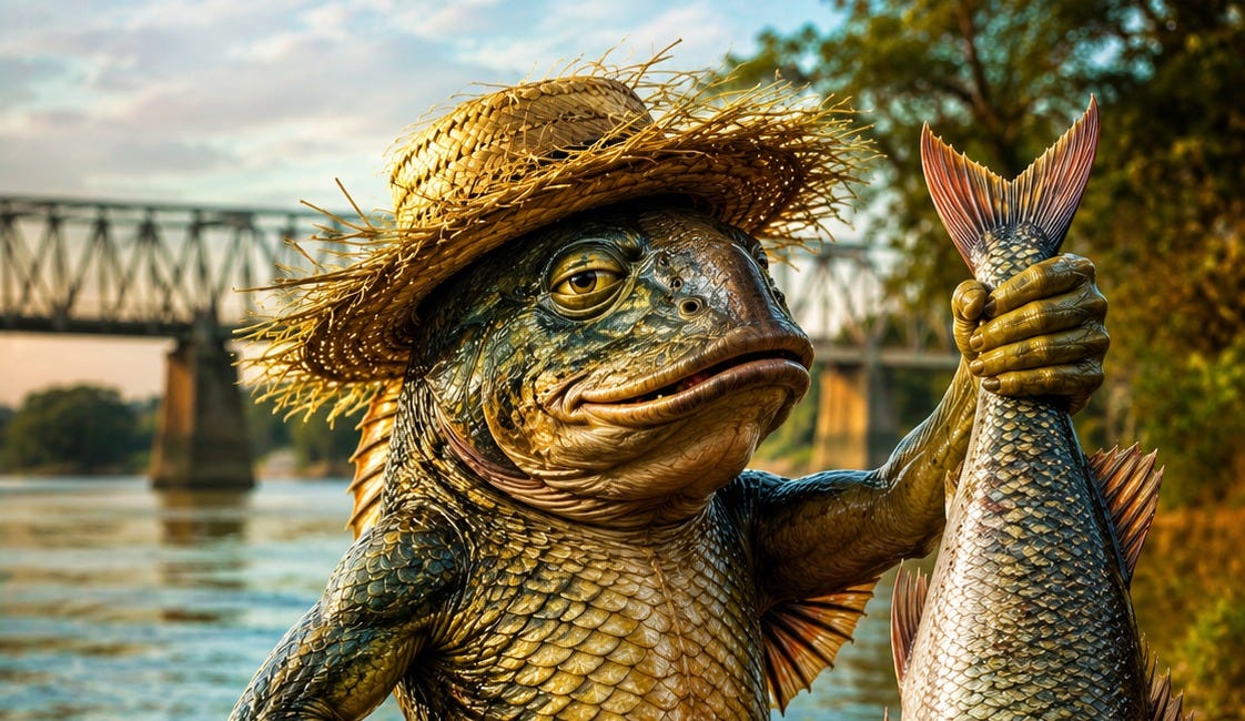 O peixe que vendia minhocas