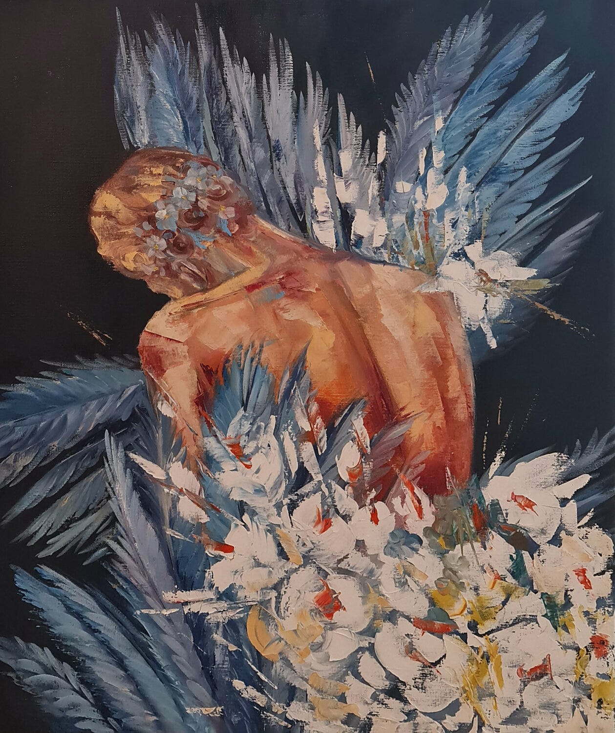 Thinking of you by Ana María Cepoi (2021) : Painting Oil on Linen -  SINGULART