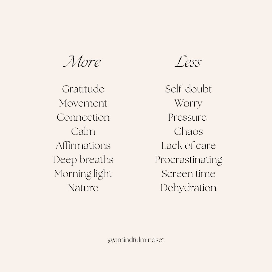 mindful habits to adopt