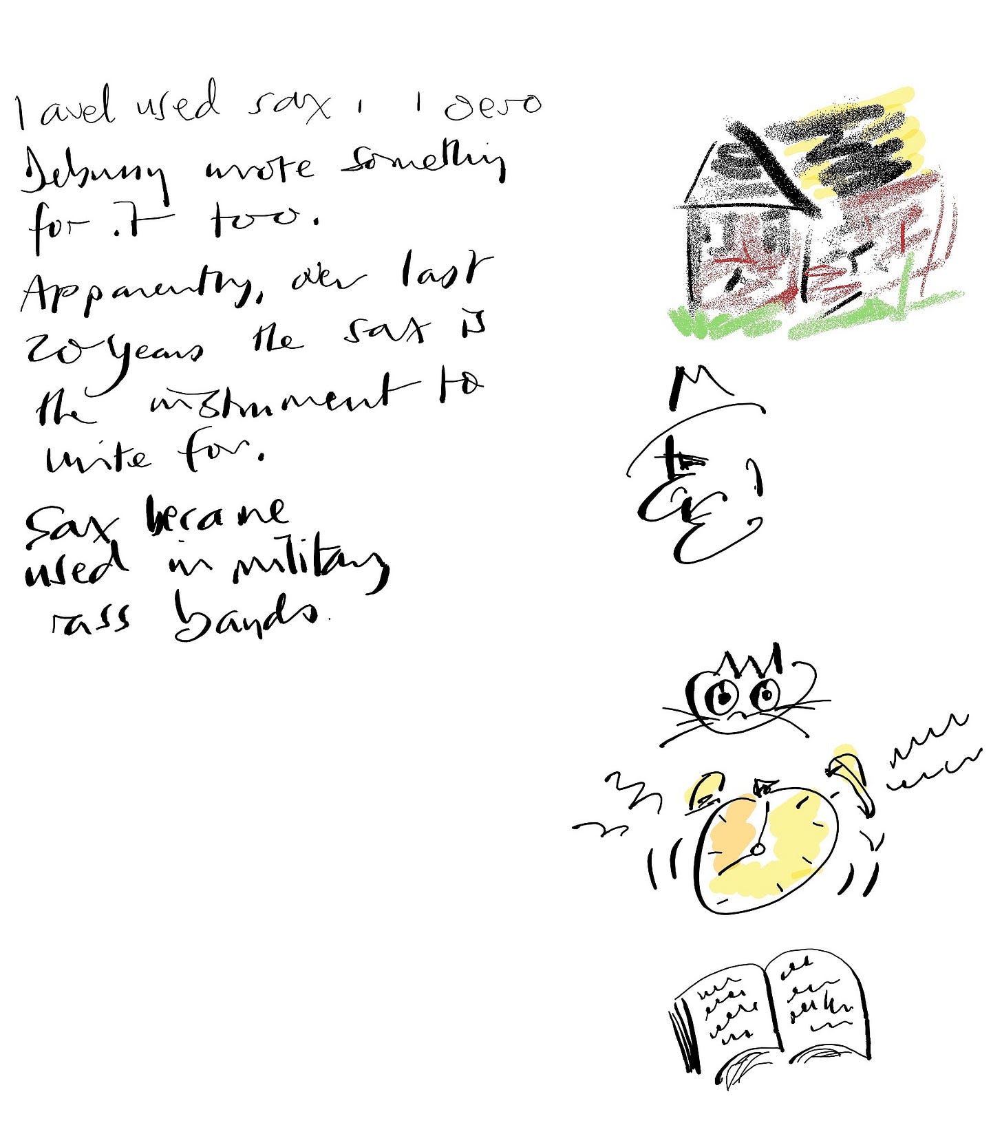 Doodlespassing for lecture notes, by Terry Freedman