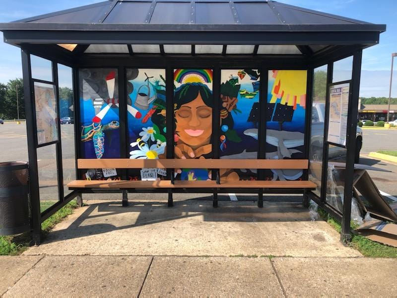 Bus Shelter Beautification Project Intertwines the Visual Arts, Environment | Prince William Living Bus Shelter Beautification Project Intertwines the Visual Arts, Environment | Prince William Living