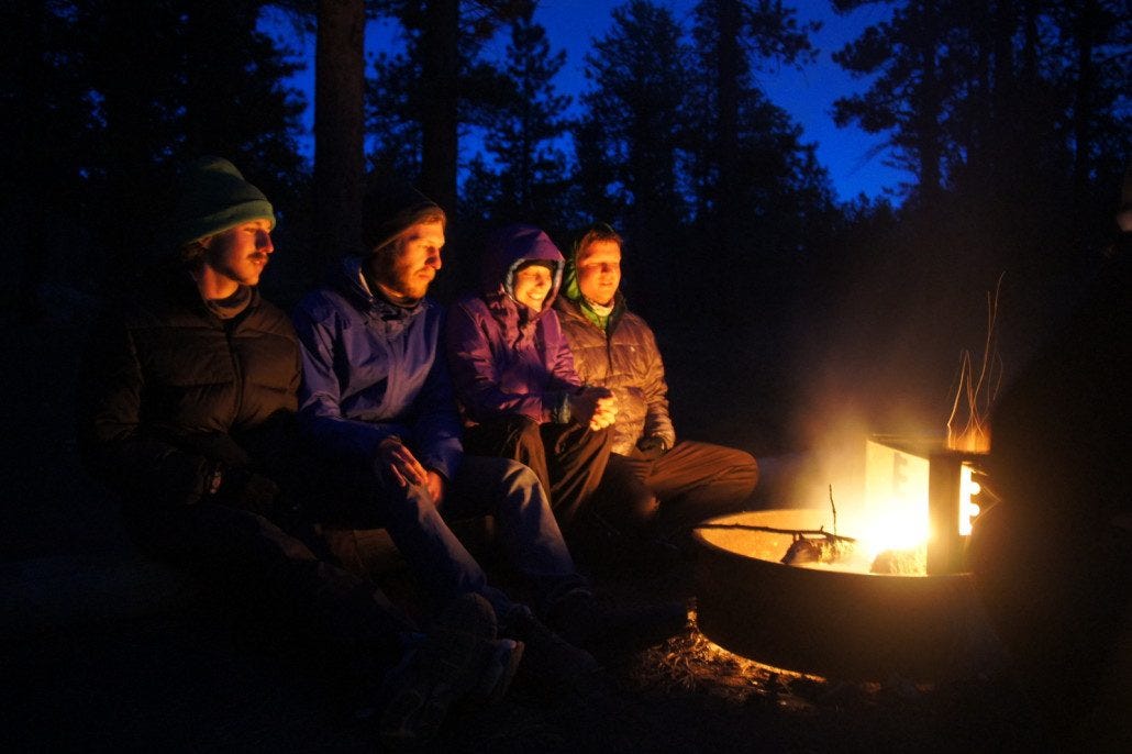 23 degrees overnight calls for a campfire! 23 degrees overnight calls for a campfire!