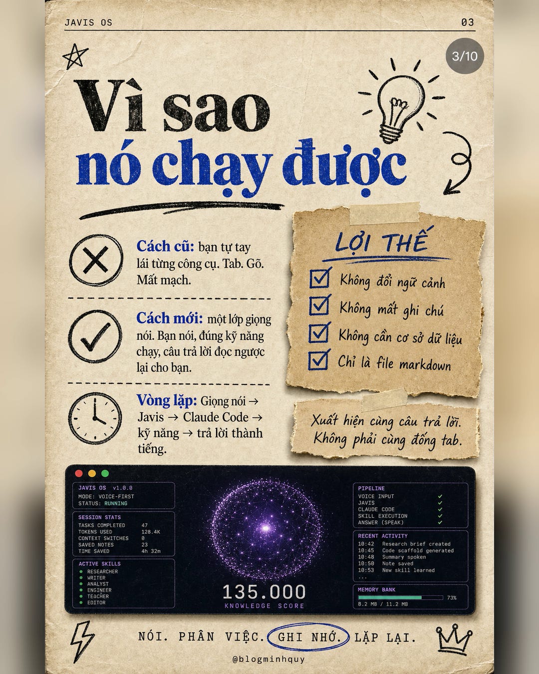 Vì sao nó chạy được