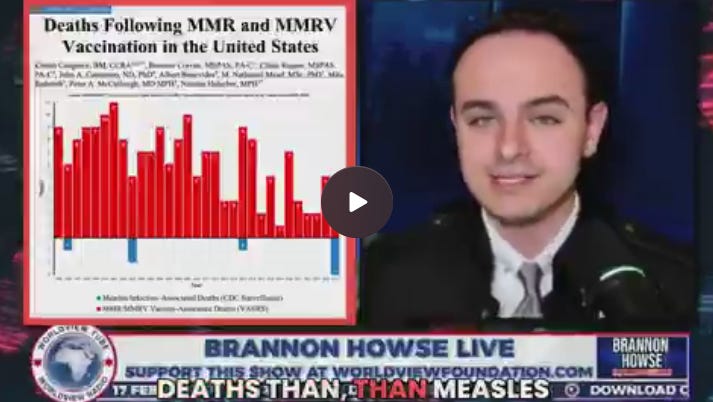 DISTURBING: MMR and MMRV Vaccines Linked to 2,657% More U.S. Deaths Than Measles Infection Since 1995 &mdash; CDC Data