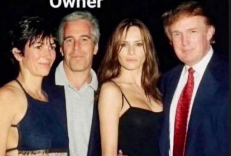 Melania Trump, Epstein, Brunel, Zampolli and Casablancas