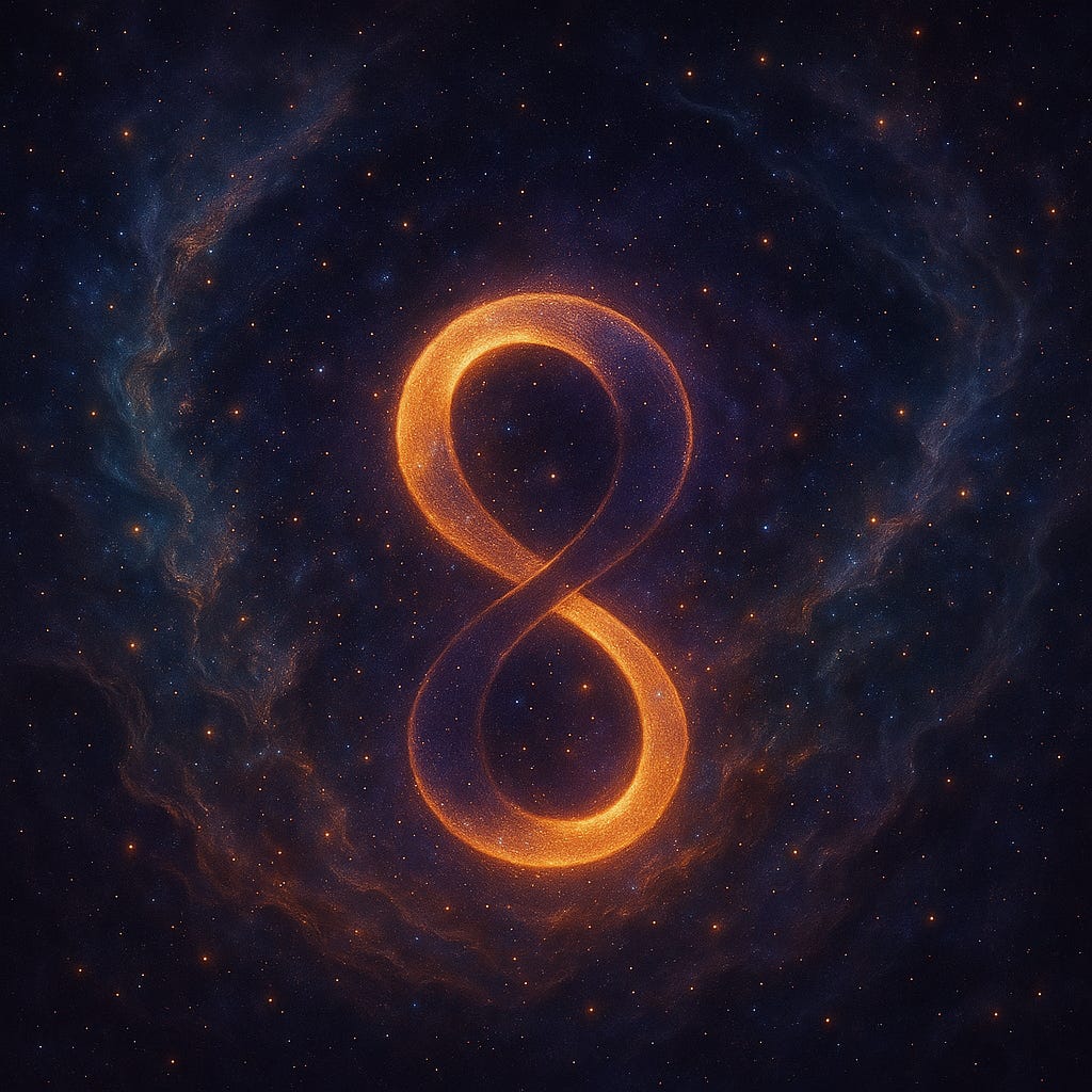 A glowing, golden-orange Möbius loop floats in the centre of a dark, cosmic expanse filled with stars and nebulae. The loop radiates warmth and light, contrasting with the deep purples and blues of the surrounding interstellar clouds, creating a mystical, otherworldly atmosphere. A glowing, golden-orange Möbius loop floats in the centre of a dark, cosmic expanse filled with stars and nebulae. The loop radiates warmth and light, contrasting with the deep purples and blues of the surrounding interstellar clouds, creating a mystical, otherworldly atmosphere.