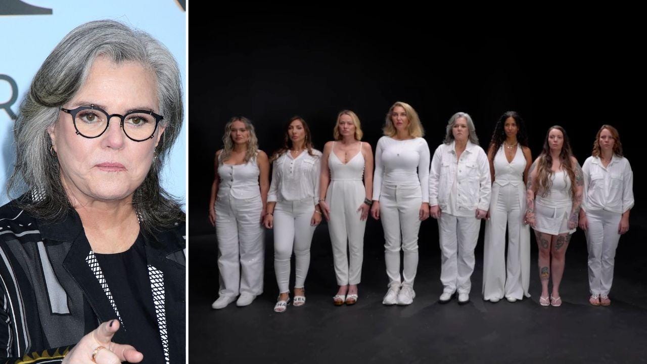 Photo of Rosie O'Donnell and Jeffrey Epstein survivors. Photo of Rosie O'Donnell and Jeffrey Epstein survivors.