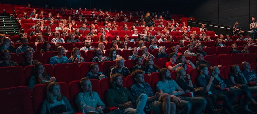 Movie theater audience Movie theater audience