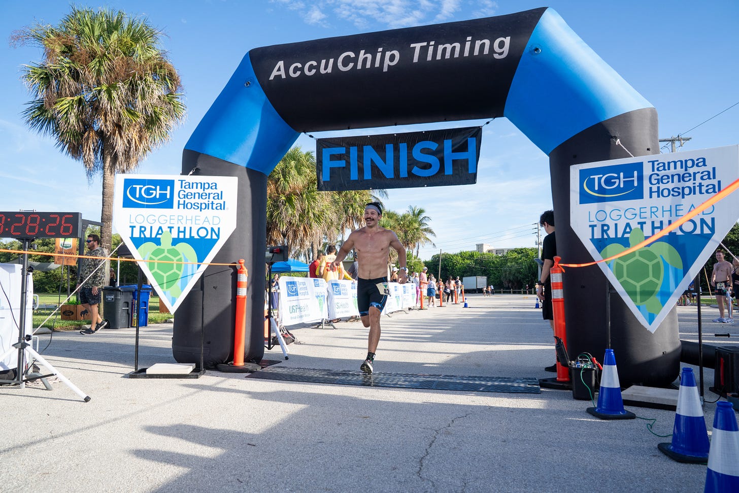 Loggerhead Triathlon competitors in Jupiter, Florida Loggerhead Triathlon competitors in Jupiter, Florida