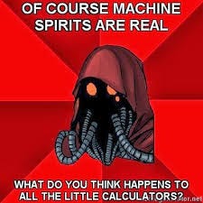 Is there a version of this meme somewhere that says something about artificial intelligence? So something other than i sense tech heresy Is there a version of this meme somewhere that says something about artificial intelligence? So something other than i sense tech heresy