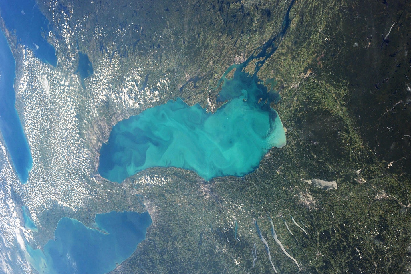 Lake Ontario from the International Space Station