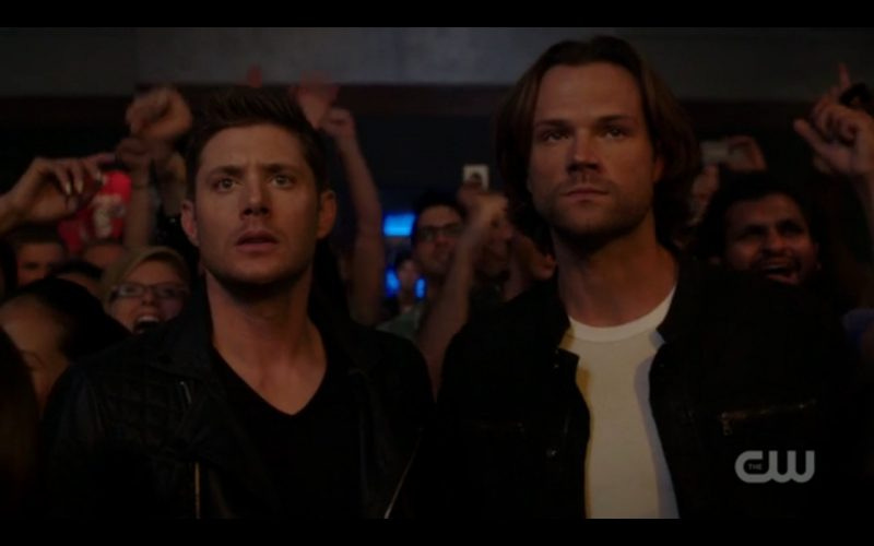 supernatural winchester brothers rocking out for lucifer supernatural winchester brothers rocking out for lucifer