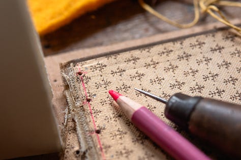 Bookbinding Reclaimed Materials Journaling