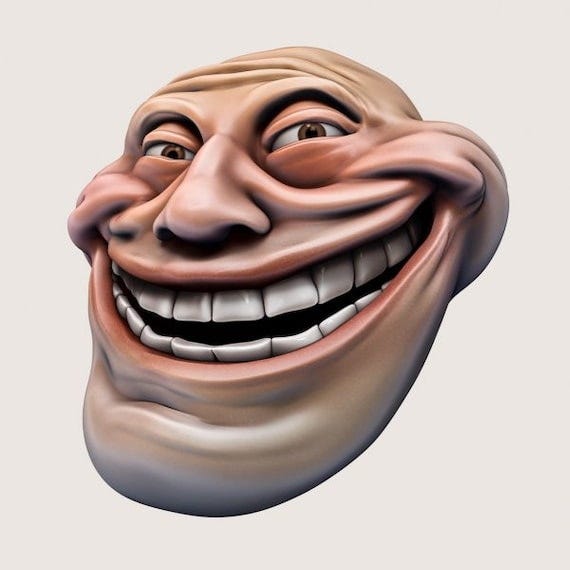 Internet Trolling Troll Troll Face the Stairway to Heaven Incident. Troll  Incidents. - Etsy Sweden
