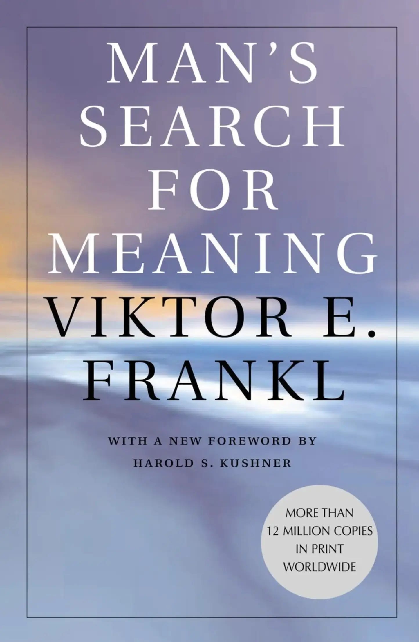 book cover: Man's search for meaning by Frankl book cover: Man's search for meaning by Frankl