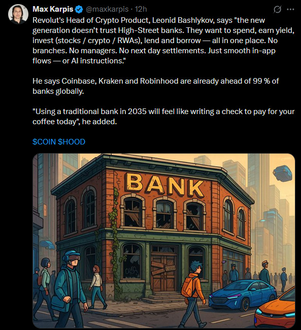 Screenshots from Max Karpis X account on Revolut features