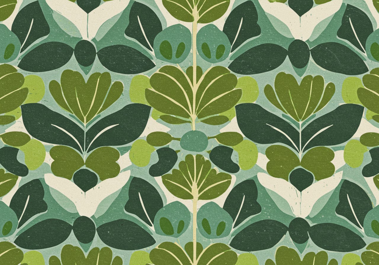 ​Floral pattern illustration by Paul Hugh