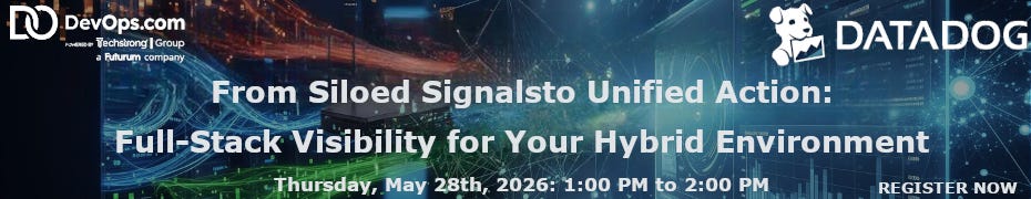 From Siloed Signals To Unified Action: Full-Stack Visibility For Your Hybrid Environment (May 28th) From Siloed Signals To Unified Action: Full-Stack Visibility For Your Hybrid Environment (May 28th)
