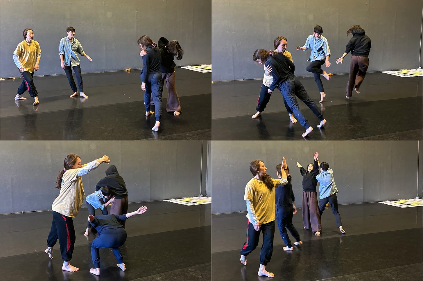 dancers in rehearsal dancers in rehearsal