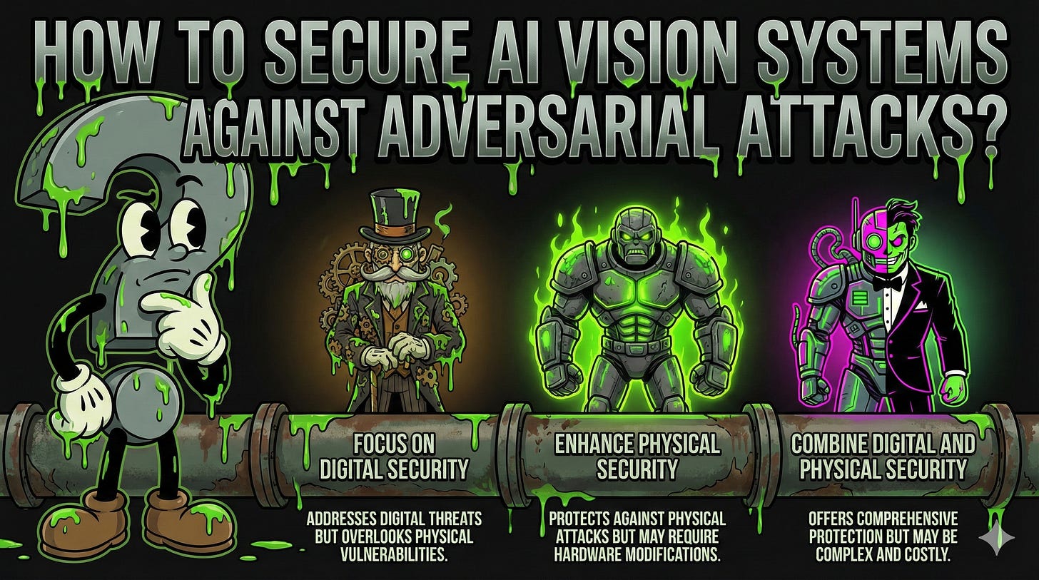 Physical adversarial attacks expose the fragility of billion-dollar computer vision systems. Physical adversarial attacks expose the fragility of billion-dollar computer vision systems.