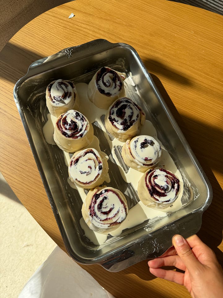 blueberry cinnamon rolls