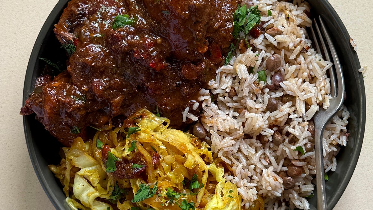 Stew Beef Roti Brown Stew Chicken - Flavor Garden by Roti Brown