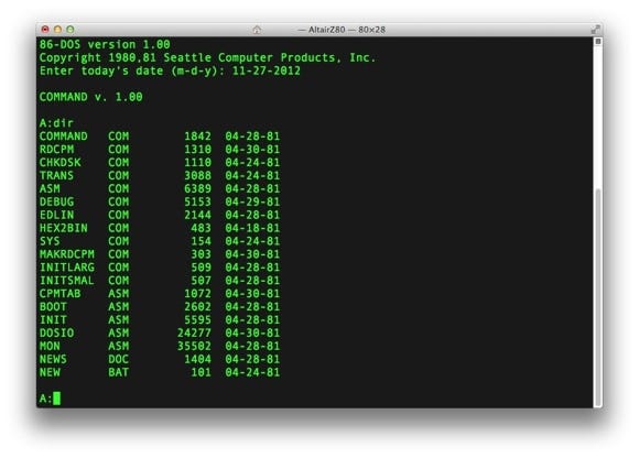 Birth of 86-DOS