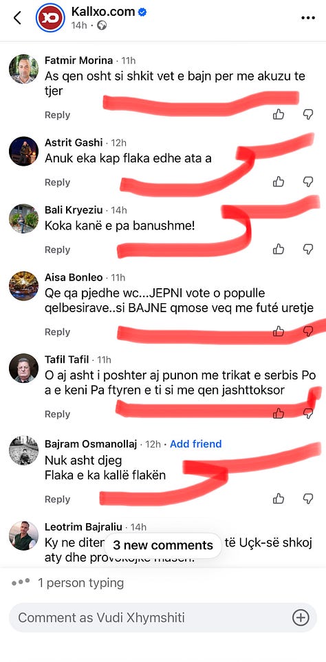 2] Komentet në postimin e Kallxo.com