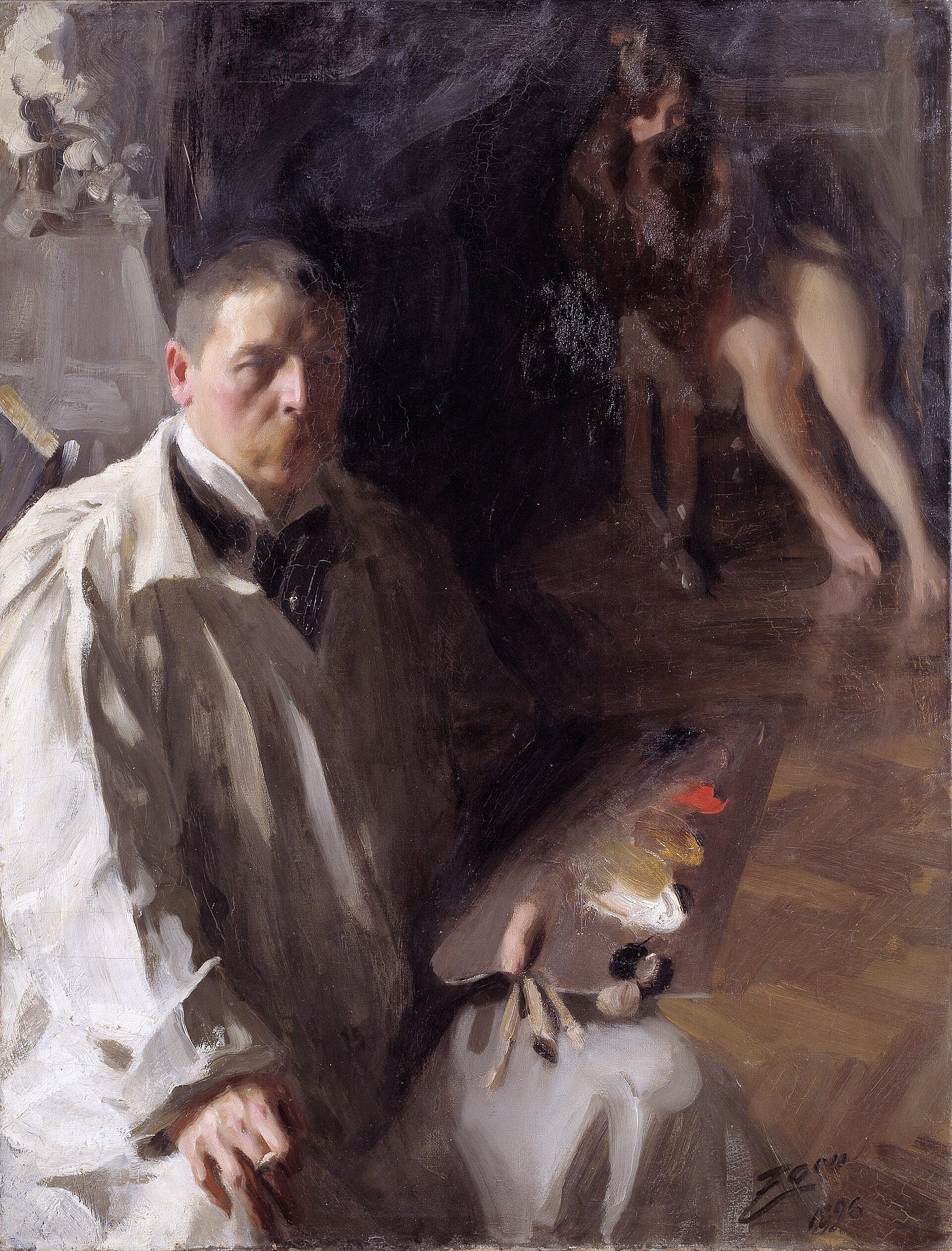 Anders Zorn, Self-Portrait, 1896. Anders Zorn, Self-Portrait, 1896.