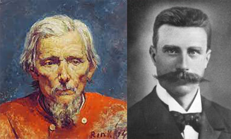 Links Paul Rink, rechts Pieter de Josselin de Jong