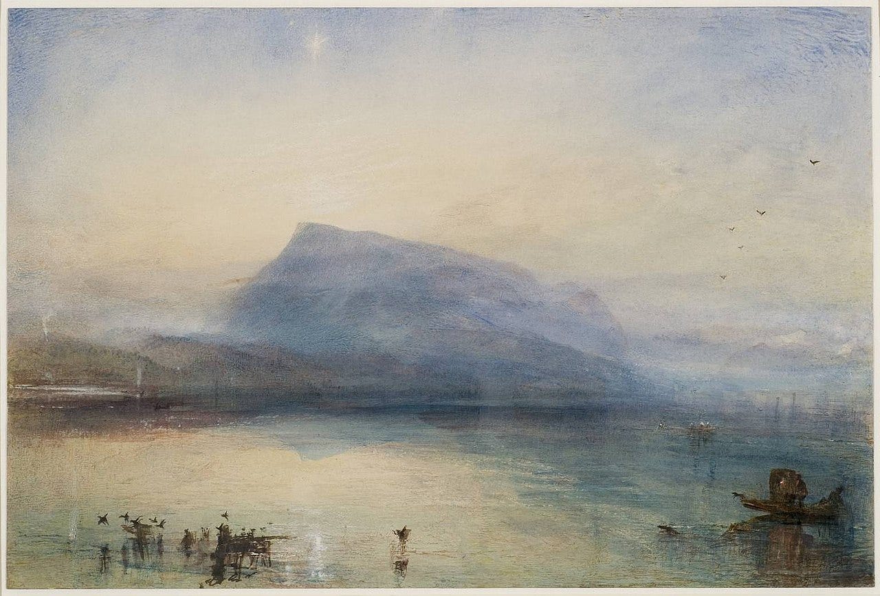 Turner Blue Rigi mountain dawn Turner Blue Rigi mountain dawn