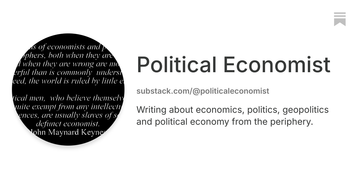 Political Economist | Substack